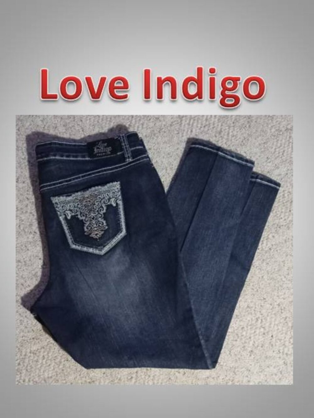 Love Indigo Premium Jeans men's size 20W